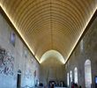 la salle du Grand Tinel, lieu de festins, avec sa vo�te lambriss�e en car�ne