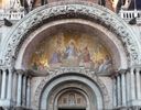 basilique San Marco, le portail central avec le Christ en majest�