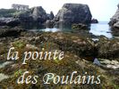 la pointe des Poulains, � gauche le fort de Sarah Bernard