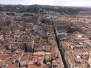 la rue Calzauioli, le palais Vecchio et les collines du sud