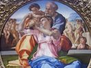 la Sainte Famille avec St Jean Baptiste enfant - de Michel-Ange -