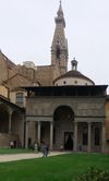 chapelle des Pazzi constuite par Brunelleschi (cf d�me de la cath�drale)