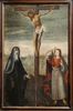 quelques oeuvres de la salle mus�ographique de l'�glise : Christ crucifi� entre Marie et St Jean (XVI �me si�cle)