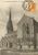 Ancienne carte postale montrant le calvaire et l'�glise de Plougastel en 1922. l'�glise fut d�truite en 1944. et le calvaire fortement endommag�.