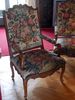 Fauteuil d’origine recouvert d’une magnifique tapisserie d’Aubusson